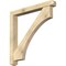 Ekena Millwork Westlake Craftsman Rough Sawn Bracket w/ Offset Brace, Douglas Fir, 6"W x 48"D x 48"H BKT0604X48X48WTL04RDF - alternate 1